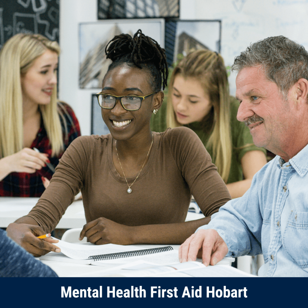 Image showing students learning in a Mental Health First Aid Hobart Course